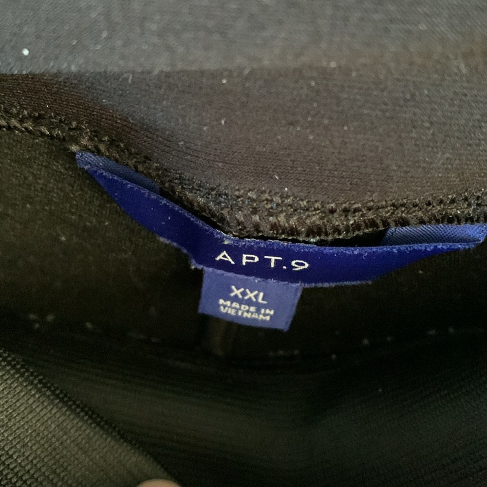 Apt. 9 Gray and black pull on Pants sz XXL euc - Picture 4 of 6